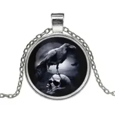 Кулон с цепочкой Ворон ALK114