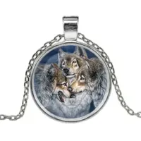 Кулон с цепочкой Волки ALK118