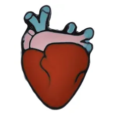 Значок Сердце, 2,5х1,5см ZN045-1