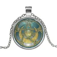 Кулон с цепочкой Лунная пентаграмма ALK127