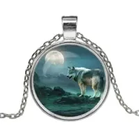 Кулон с цепочкой Волк ALK144