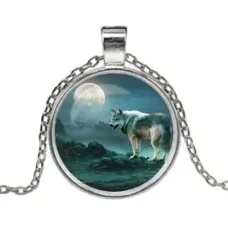 Кулон с цепочкой Волк ALK144