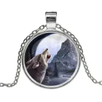 Кулон с цепочкой Волк ALK149