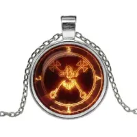 Кулон с цепочкой Огненный знак ALK151