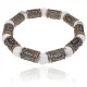 Рунический браслет Лагуз с натуральным камнем Кахолонг BSRL011