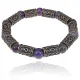 Рунический браслет Одал с натуральным камнем Аметист BSRL012