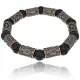 Рунический браслет Наутиз с натуральным камнем Лава BSRL015