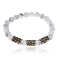 Рунический браслет Укрепление семьи, Кахолонг BSRL035