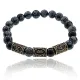 Рунический браслет Обновление и духовное очищение, Обсидиан BSRL038