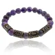 Рунический браслет Гармонизация внутреннего мира, 8мм, Аметист BSRL062