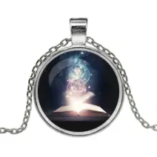 Кулон с цепочкой Книга заклинаний ALK170