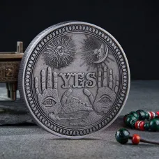 Монета сувенирная YES - NO 40х3мм, цвет серебр. MN001-S