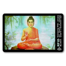 Защитная RFID-карта Будда, металл RF058