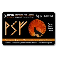 Защитная RFID-карта Богатство на всех уровнях бытия, металл RF060