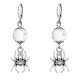 Серьги-амулеты Паук (защита, трудолюбие, достаток), кахолонг SE-MKA23-14