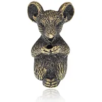 Подставка для благовоний Восточный гороскоп - Крыса, бронза PBK018-08