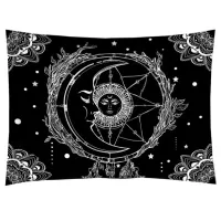 Гобелен Солнце и Луна (черный) 95х73см GB038