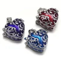 Открывающийся кулон - шкатулка 19х20х11мм, металл, цвет в ассорт. BJK018-01