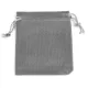 Мешочек бархат 10х12см серый MS003G