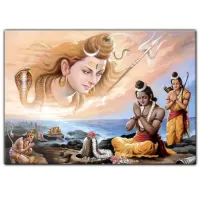 Магнит на холодильник Шива 7х10см, винил MI021