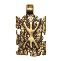 Амулет Славянская руна Рок, латунь SP-RS-13