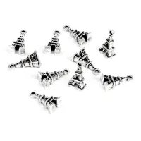 Подвеска для бижутерии 1 шт. Эйфелева башня 7х16мм цвет серебр. FP1019S