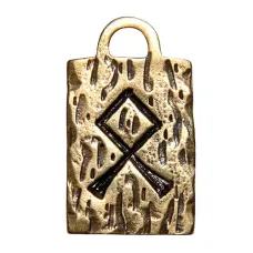 Амулет Скандинавская руна Одал, латунь SP-RSK-23