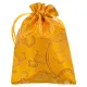Мешочек из парчи 10х13см, цвет желтый MS025-2