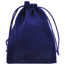 Бархатный мешочек 12х15см, цвет синий MS028-12x15