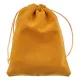 Бархатный мешочек 10х12см, цвет желтый MS032-10x12