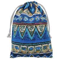 Хлопковый мешочек 13х18см, цвет синий MS036-3