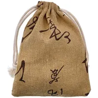 Льняной мешочек 10х13см, цвет бежевый MS037-2