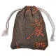 Льняной мешочек 8х10см, цвет коричневый MS038-1