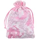 Мешочек из парчи 10х14см, цвет нежно-розовый MS039-05