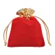 Мешочек из бархата 10х12см, цвет красный MS040-10x12