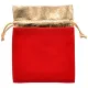 Мешочек из бархата 10х12см, цвет красный MS040-10x12