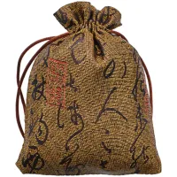 Мешочек из парчи 10х13см, цвет желтый MS045-2