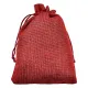 Мешочек из джута 10х14см, цвет бордовый MS051-10x14