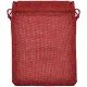 Мешочек из джута 10х14см, цвет бордовый MS051-10x14
