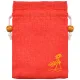 Мешочек из хлопка 10х14см, цвет красный MS059-2