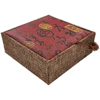 Коробка для браслета 10х10см, цвет бордовый BOX011-4