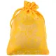 Мешочек из парчи 10х13см, цвет желтый MS060-2