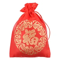 Мешочек из парчи с орнаментом, 10х13см MS061-1