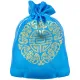 Мешочек из парчи 10х13см, цвет голубой MS062-3