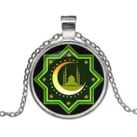 Кулон с цепочкой Восьмиконечная звезда ALK203