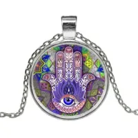 Кулон с цепочкой Рука Фатимы ALK206