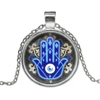 Кулон с цепочкой Рука Фатимы ALK214