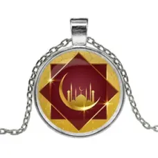 Кулон с цепочкой Восьмиконечная звезда ALK223