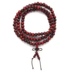 Четки деревянные 8мм Узел Бесконечности, розовое дерево CH011