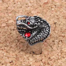 Кольцо Дракон, размер 8 (18,5мм), цвет серебр. KL020-8